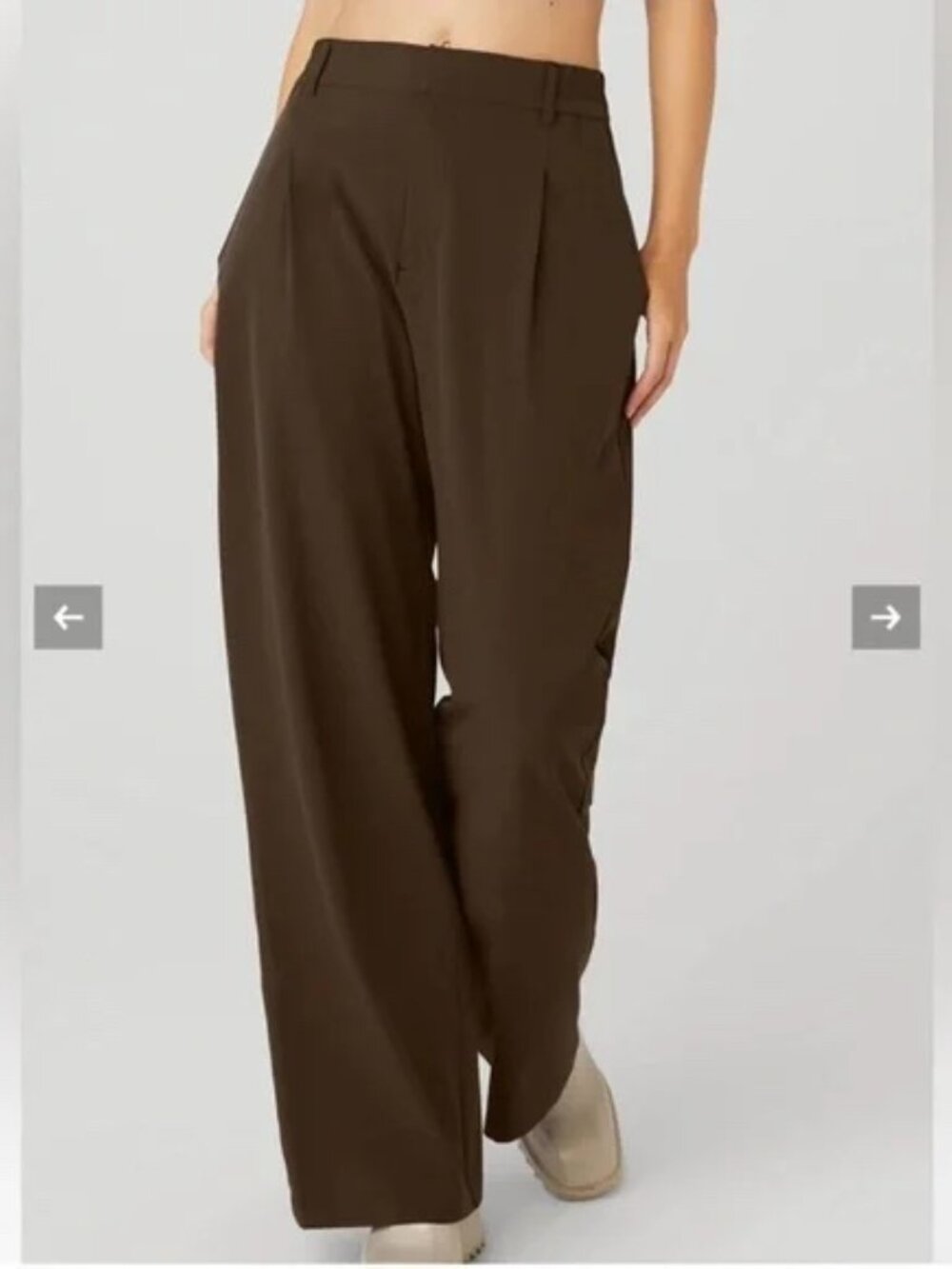 GUC Alo Yoga High Waist Pursuit Trousers Sz S - Picture 2 of 6